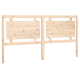 Bed Headboard Natural Solid Pine Wood Decorative Inlays 817955