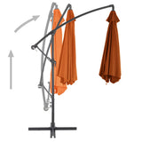 Cantilever Garden Parasol Terracotta Polyester, Metal Large 313755