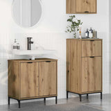 Bathroom Furniture Set with Drawer with Shelf 2 pcs Artisan Oak 3393102