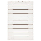 Laundry Basket White 88.5x44x66 cm Solid Wood Pine 832320