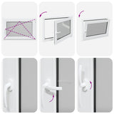Basement Window RISOR 90x60 cm Tilt&Turn DIN Right White 4108359