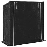 Firewood Rack with Rain Cover 200x80x200 cm Galvanised Steel 4104958