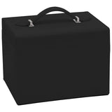 Jewellery Box 4-Layer with Mirror Lockable Black 22.5x17.5x16.5 cm 4103561