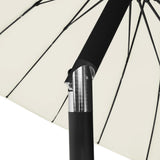 Garden Parasol with Aluminium Pole 270 cm Sand White 47305