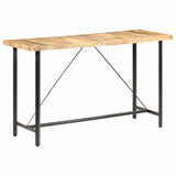 Bar Table 180x70x107 cm Rough Mango Wood 286613