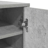Shoe Cabinet Concrete Grey 32x35x92 cm Engineered Wood 808976