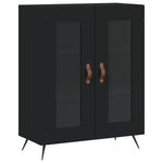 Highboard Black 69.5x34x180 cm Engineered Wood 3198250