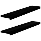 Window Sills 2 pcs Dark Brown 100x20x2 cm Solid Wood Oak 4009176