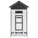 Bird House Grey 91.5x53x170 cm Solid Wood Pine 172253