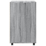 Rolling Cabinet Grey Sonoma 60x48x81 cm Engineered Wood 853169
