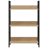 288219 3-Layer Book Shelf Oak 60x27,6x90,5 cm Engineered Wood