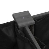 Planter with Liner Grey 203x53x76 cm Solid Wood Fir 364241