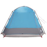 Cabin Tent with Roof Blue 12-Person Polyester and Steel 42028572