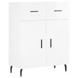 Sideboard High Gloss White 69.5x34x90 cm Engineered Wood 827998