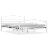 ZNTS 285303 Bed Frame White Metal 140x200 cm