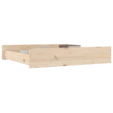 Bed Drawers 2 pcs Solid Wood Pine 814984