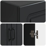 Cabinet Set 2 pcs Black 66 x 34.5 x 87 cm Engineered Wood 3416962