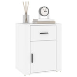 Bedside Cabinet White 50x36x60 cm Engineered Wood 816720