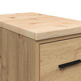 Garage Storage Cabinet Artisan Oak 30x51x85 cm Solid Wood Pine 860588