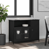 Sideboard Black 100x35x75 cm Engineered Wood 835509