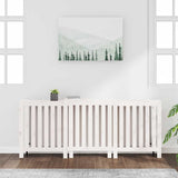 Radiator Cover White 210x21x85 cm Solid Wood Pine 822587