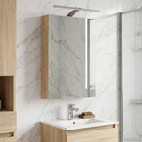 Bathroom Mirror Cabinet Sonoma Oak 40 x 10.5 x 60.5 cm 889033