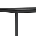 7 Piece Garden Dining Set Black Textilene and Steel 3187036