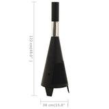 Garden Stove with Poker 38x38x122 cm Steel 313355