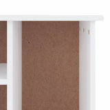 Shoe Bench ALTA White 100x35x45 cm Solid Wood Pine 353932