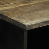 Bedside Cabinet Light Grey 40x33x46 cm Solid Wood Mango 4017798