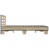 Bed Frame without Mattress Sonoma Oak 140x200 cm 3280103