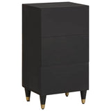 Sideboard with Shelf Black 40 x 33 x 75 cm Solid Mango Wood 4018832