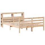 Bed Frame with Headboard without Mattress 140x190 cm 3305935