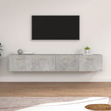 Wall Cabinets 2 pcs Concrete Grey 100x36.5x35 cm Engineered Wood 3115663