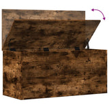 Storage Box Smoked Oak 100x42x46 cm Engineered Wood 840664