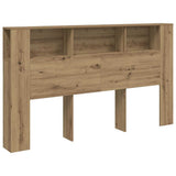 Headboard Cabinet Artisian Oak 180x18.5x102.5 cm Engineered Wood 856885