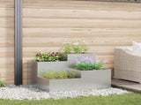 Garden Planter Silver 100 x 100 x 60 cm Galvanised steel 865867