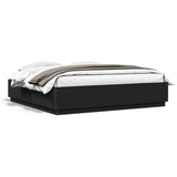 Bed Frame without Mattress Black 200x200 cm 3209675