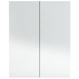 Bathroom Mirror Cabinet 60x15x75 cm MDF Concrete Grey 331528