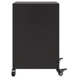 Bedside Cabinets 2 pcs Black 36x39x59 cm Steel 846717