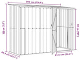 Garden Sheds Anthracite 203 x 85.5 x 200 cm Metal 42011303