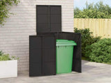Box Garbage Bin Box Black 65 x 80 x 115 cm Polyethylene 42008240