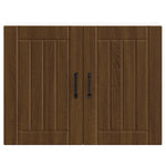 ZNTS Kitchen Wall Cabinet Lucca Brown Oak Engineered Wood 853834