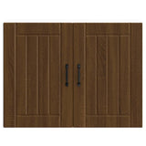 ZNTS Kitchen Wall Cabinet Lucca Brown Oak Engineered Wood 853834