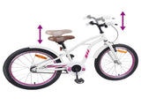Kids Bike 22 Inches for 7-12 Years Old White 42009683