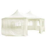 Garden Tent Cover 6 x 4.5 x 3 m Cream Fabric 40280