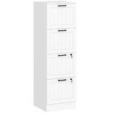 4 Drawer Filing Cabinet with Lock, Office Storage Cabinet with Adjustable Hanging Bars for A4 Letter T3398P425016