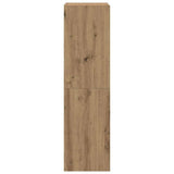 4 Piece TV Cabinet Set Wall-mounted Artisan Oak Engineered Wood 3329218