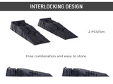 2 Pieces Car Ramps Heavy Duty 2.5 Ton Motorhome Levelling Ramps, Plastic Garage Workshop Car Lift, T3398P349492