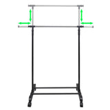 Adjustable Clothes Racks 2 pcs 1 Hanging Rail 270181